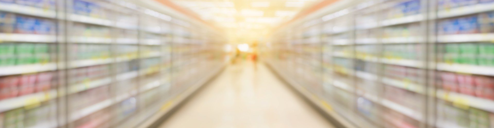 supermarket aisle blur background